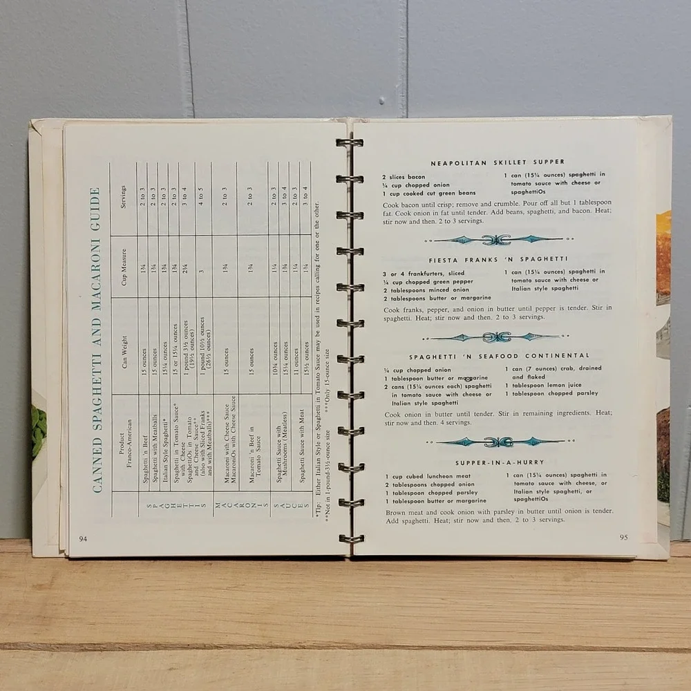 Vintage Campbell Cookbook Easy Ways to Delicious Meals 1968 Spiral Hardcover